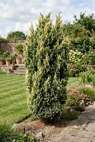 Juniperus chinensis 'Stricta Variegata' struik 30-35 cm C2