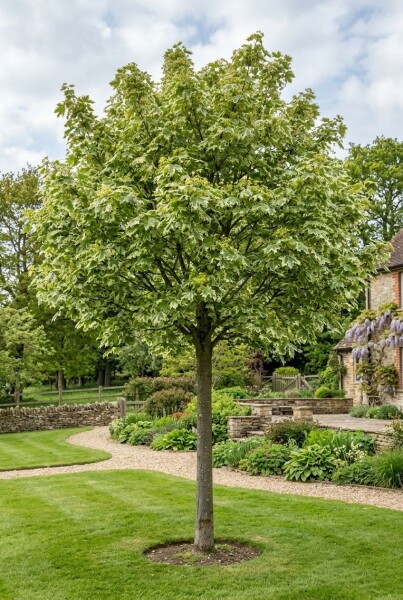 Acer platanoides 'Drummondii' op stam 80 cm C5