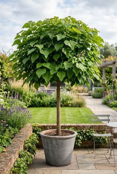 Catalpa bignonioides 'Nana' bol-op-stam 80 cm stamhoogte C5