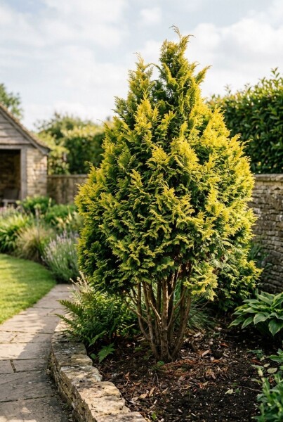 Chamaecyparis lawsoniana 'Ivonne' struik 25-30 cm C1