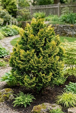 Chamaecyparis obtusa 'Aurora' struik 20-25 cm C2