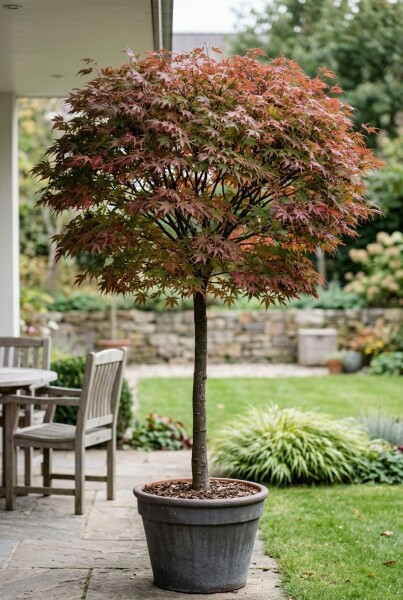 Acer palmatum 'Stella Rossa' op stam stamhoogte 100 cm C180