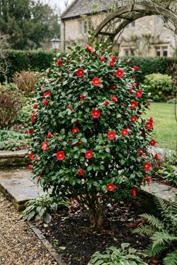 Camellia vernalis 'Yuletide' struik 200-225 cm C130