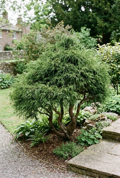 Chamaecyparis pisifera 'Filifera Nana' meerstammig 250-275 cm C670