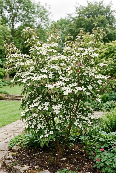 Cornus kousa 'Weiße Fontäne' struik 175-200 cm C80