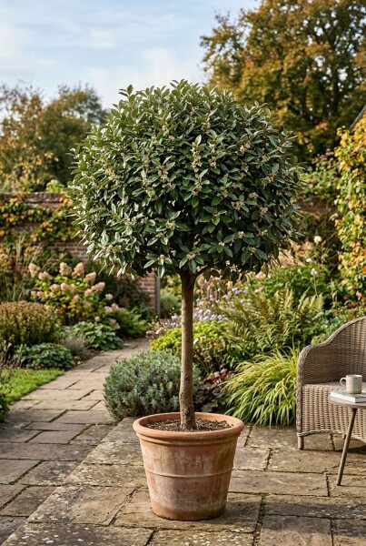 Elaeagnus ebbingei 'Compacta' op stam 90 cm C18