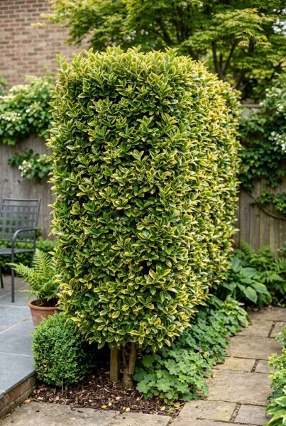 Euonymus japonicus 'Aureus' Scherm 120 cm C45