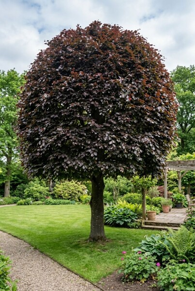 Fagus sylvatica 'Atropunicea' bolvorm 90-100 cm C130