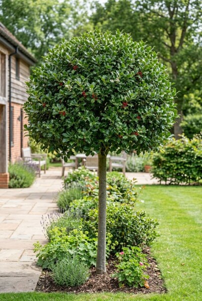 Ilex 'Nellie R. Stevens' op stam 120-140 cm C55