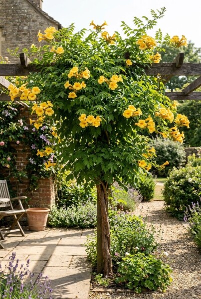 Campsis tagliabuana 'Gold Trumpet' halfstam 80 cm C10