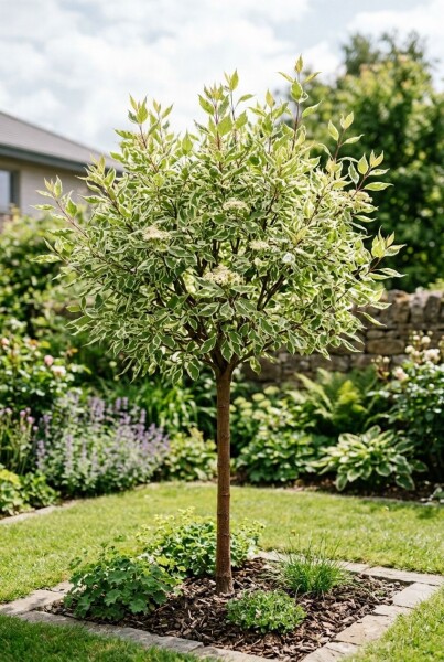 Cornus alba 'Elegantissima' halfstam stamhoogte 120 cm C10