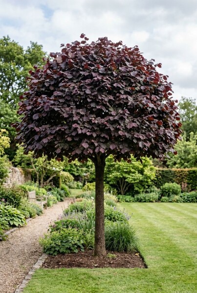 Corylus avellana 'Purple Umbrella' halfstam stamhoogte 120 cm C10