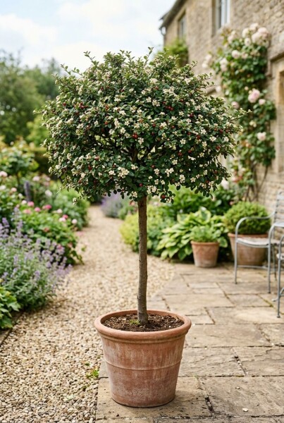 Cotoneaster nanshan 'Copra' halfstam stamhoogte 90 cm C10