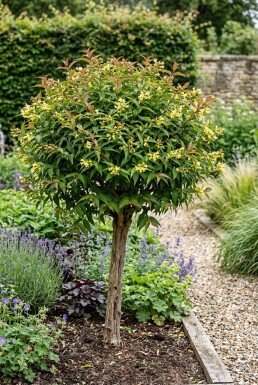 Diervilla sessilifolia 'Butterfly' halfstam stamhoogte 120 cm C10
