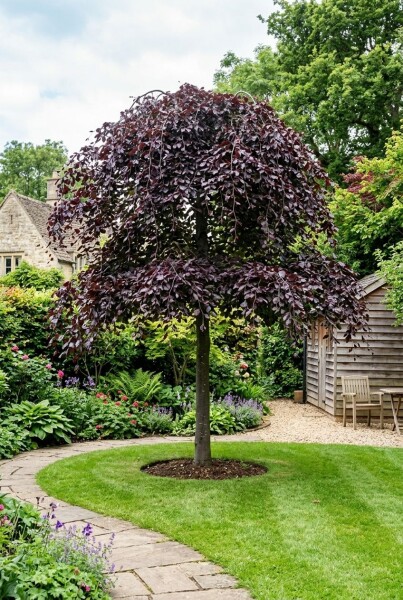 Fagus sylvatica 'Rohan Weeping' Halfstam stamhoogte 120 cm C10