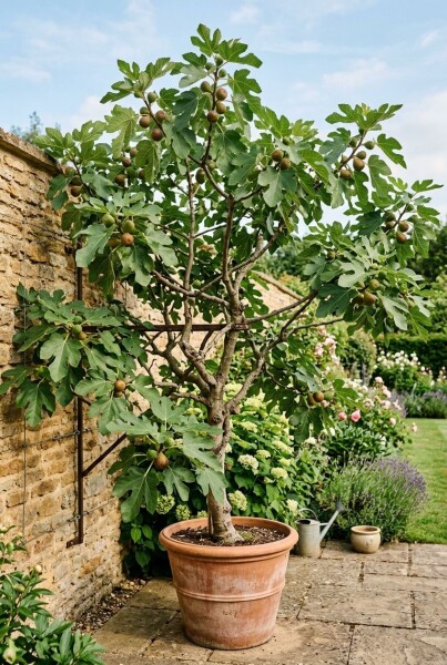 Ficus carica 'Brown Turkey' draagbeugel 100 cm C7,5