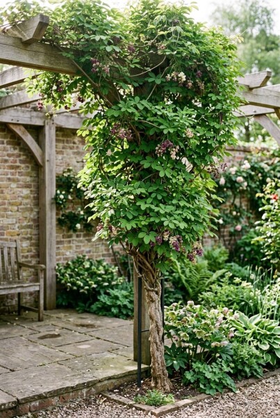 Akebia quinata gestokt 70 cm C2