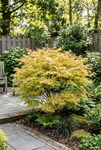 Acer palmatum 'Dissectum Flavescens' Struik