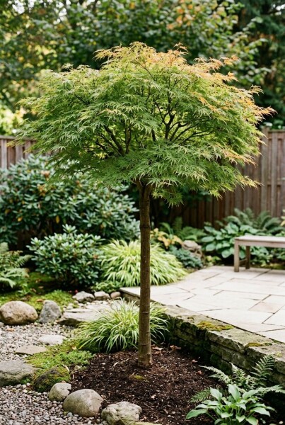 Acer palmatum 'Green Lace' op stam