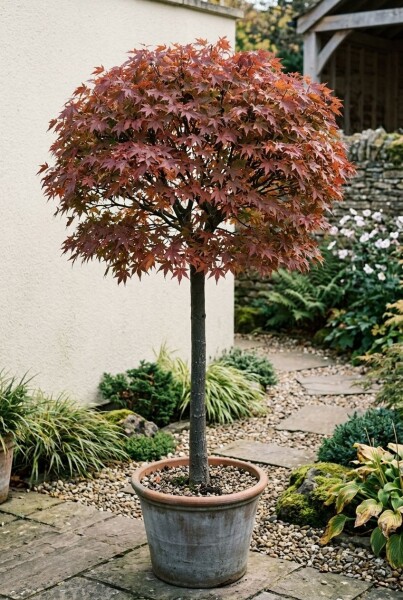 Acer palmatum 'Skeeter's Broom' op stam