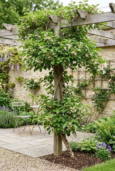 Actinidia arguta 'Issai' gestokt