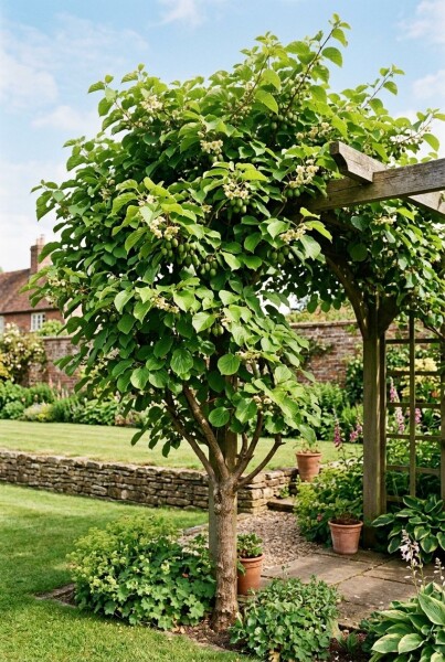 Actinidia arguta 'Jumbo' gestokt