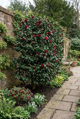 Camellia japonica 'Black Lace' Scherm