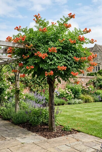 Campsis tagliabuana 'Indian Summer' Halfstam