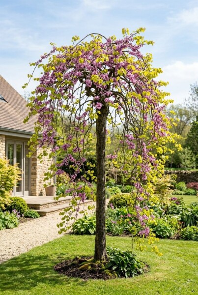 Cercis canadensis 'Golden Falls' Beveerd