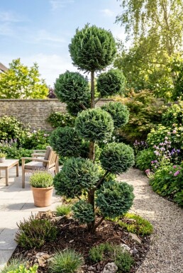 Chamaecyparis lawsoniana 'Wisselii' Ponpon