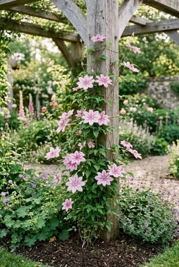Clematis 'Piilu' gestokt