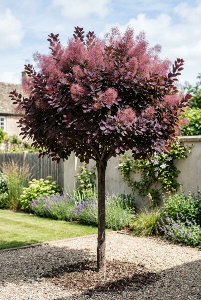 Cotinus coggygria 'Royal Purple' Halfstam