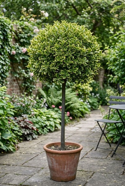 Euonymus japonicus 'Aureus' Op stam