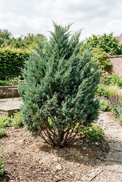 Juniperus chinensis 'Blue Alps' Struik