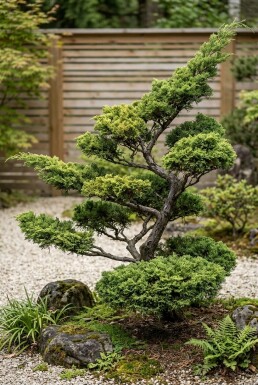 Juniperus pfitzeriana 'Mint Julep' Multiplateau