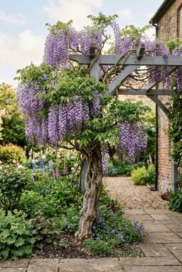Wisteria floribunda 'Multijuga' Gestokt
