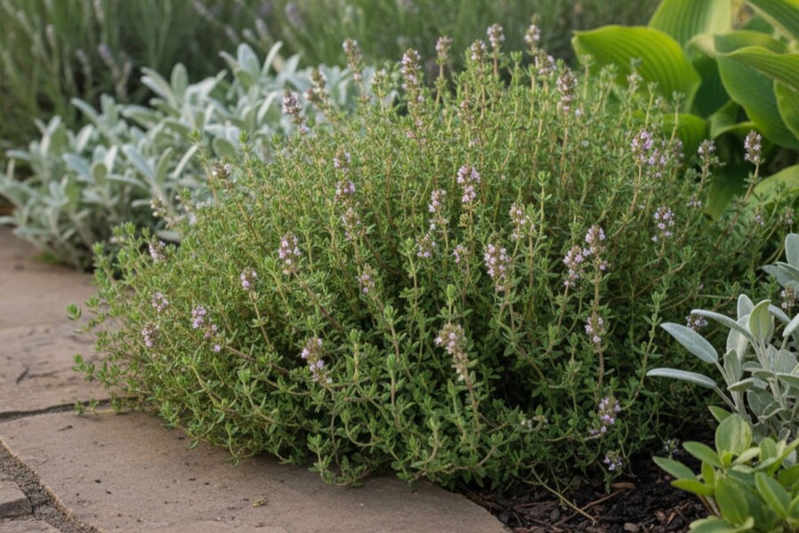 Gewone tijm Thymus vulgaris 'Compactus' 5-10 Pot P9 Thymus vulgaris 'Compactus'