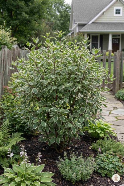 Cornus alba 'Sibirica Variegata' struik 50-60 cm