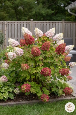 Hydrangea quercifolia 'Ruby Slippers' struik 40-50 cm