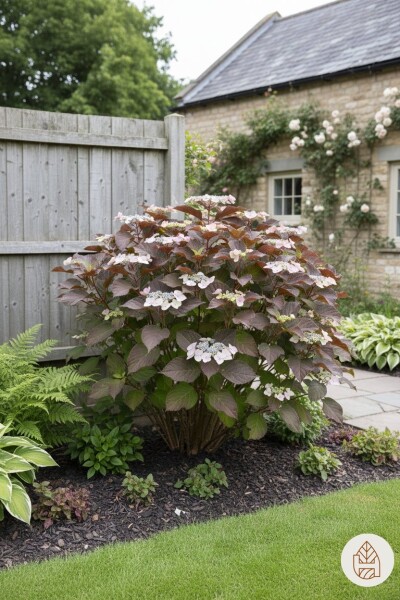 Hydrangea aspera 'Hot Chocolate' struik 60-80 cm