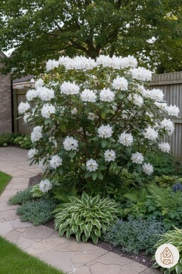Rhododendron 'Cunningham's White' struik 80-100 cm