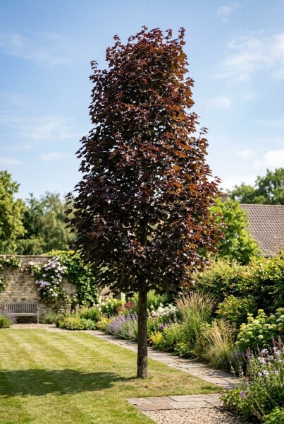 Acer plat. 'Crimson Sentry' halfstam 6/8 120cm stam