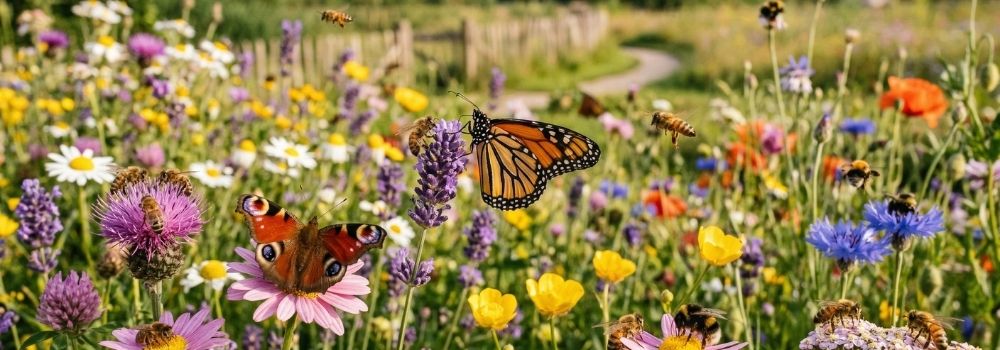 Bloeiende vaste planten voor bestuivers